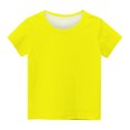 thumbnail image 5 of T-Shirts for Girls Crew Neck Solid Short Sleeve Summer Tops Kids Basic Tees 3-14 Years, 5 of 5