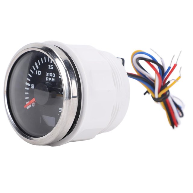 52mm Tachometer Gauge with Hour Meter for Truck Tractor Car Boat 3000RPM 7 Color Backlight