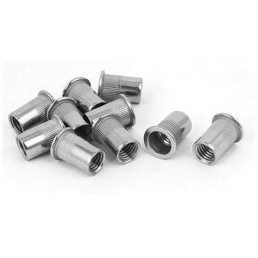 Unique Bargains M12 x 1.75mm Insert de Rivet Aveugle à Rayures en Acier Inoxydable 304 Écrousert 10 Pcs