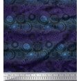 thumbnail image 1 of Soimoi Velvet Fabric Artistic Flower Mandala Decor Fabric Printed Yard 58 Inch Wide, 1 of 1