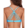 thumbnail image 5 of RELLECIGA Women's Push Up Bikini Top Twist Front Underwire Bathing Suit, 5 of 5