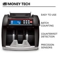 thumbnail image 4 of Money Tech Polymer & Paper Multi-Currency Bill Cash Counter. Canadian Plastic & USD Banknote Counting Machine with Counterfeit Detection and LCD Screens, 4 of 5