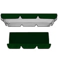 thumbnail image 2 of TopLLC Swing Canopy Cover Set, 210D Replacement Waterproof Polyester Swing Top Cover and Swing Cushion Cover, UV Protection Sun Shade Outdoor Swing Seat Canopy Cover for Garden Patio Yard Porch, 2 of 6