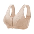 thumbnail image 1 of GDREDA Trendy Design Bra Womens No Steel Ring Front Close Bra T Back Plus Size Seamless Unlined Bra For Large Bust A,36, 1 of 2