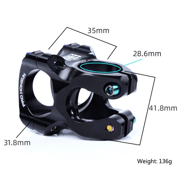Yeacher 31.8 35mm Stem Mountain Bike Stem Short Handlebar Stem for