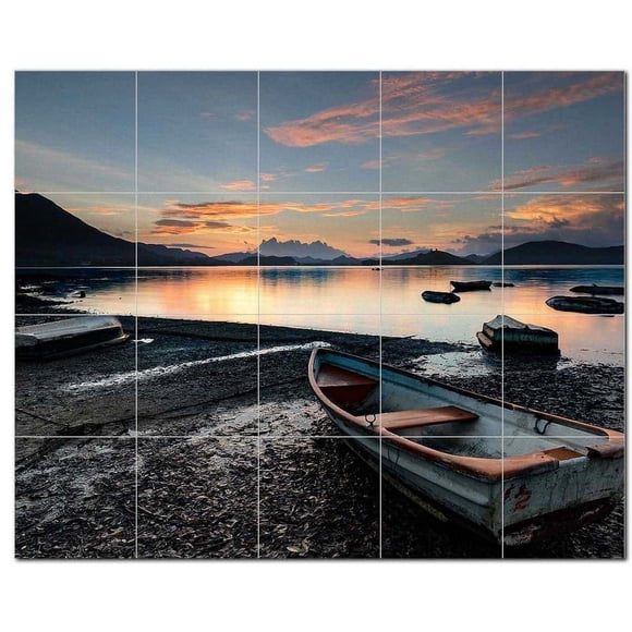 Boat Ship Ceramic Tile Mural Kitchen Backsplash Bathroom Shower, 400167-L54