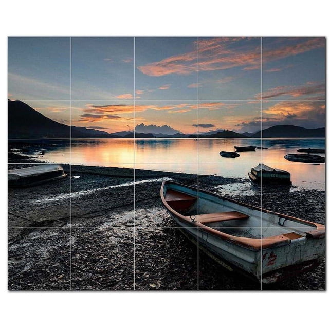 Boat Ship Ceramic Tile Mural Kitchen Backsplash Bathroom Shower, 400167-L54