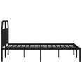 thumbnail image 5 of vidaXL Metal Bed Frame with Headboard Black 135x190 cm Double, 5 of 5