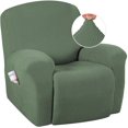 thumbnail image 1 of Super Stretch Recliner Couch Covers Chair Cover Form Fitted Non Slip Reclining Slipcovers for Standard Large Recliner, Soft Thick, 1 of 7