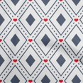 thumbnail image 1 of oneOone Silk Tabby Teal Blue Fabric Check Craft Projects Decor Fabric Printed By The Yard 42 Inch Wide, 1 of 4