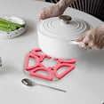 thumbnail image 2 of Heat Resistant Silicone Pot Mat for Kitchen, Non Slip Insulated Trivet for Hot Dishes, Retractable Tableware Mat for Dining Table, Easy Clean Household Cookware Protector, 2 of 6