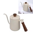thumbnail image 4 of Stovetop Tea Kettle, 600ml Stainless Steel Pour Over Kettle Gooseneck Kettle With Comfortable Wood Handle Water Kettle Large Capacity Tea Kettle For Coffee Making, 4 of 8