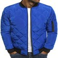 thumbnail image 1 of Blouson Bombardier pour Hommes Décontracté Automne Hiver Veste et Manteaux Style Militaire, 1 of 4