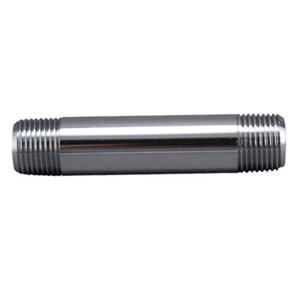 Plumb Pak 175884 0.37 x 3 Po. Maître Plombier Filetage Mâle en Fer Tétine Chromée
