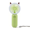thumbnail image 2 of tredstone Compact Portable Fan With LED Night Light And Strong Wind For Travel And Shopping Cartoon Silent Fan Yellow green, 2 of 6