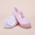 thumbnail image 2 of Children's Solid Color Dance Shoes Soft Sole Practice Shoes Elastic Laces Shaping Shoes Dance Shoes, 2 of 3