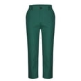 thumbnail image 4 of WRKEKC Business Casual Pants for Men Lightweight Solid Color Casual Daily Pocket Tapered Mid-Rise Button Pants for Office Outings Stylish Versatile Wear, 4 of 6