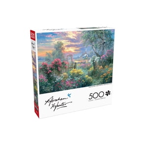 Buffalo Games Jardin des roses d'été 500-Piece Puzzle d'entrelacement pour adultes 14-99 ans