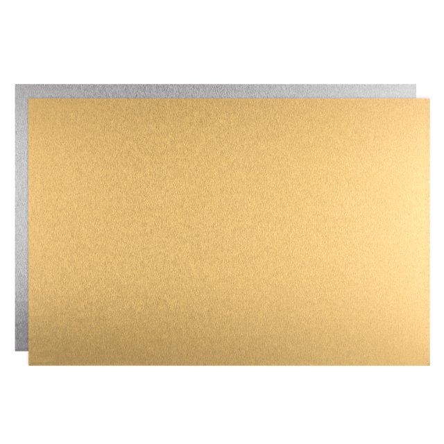 Unique Bargains Sublimation Metal Blanks 4x6 Inch Aluminum, Old Gold, 2 Pieces