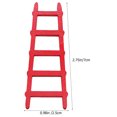 thumbnail image 2 of OUNONA 1 Set of Decorative Mini Ladder Red Wood Home Decoration for Parents and Children, 2 of 6