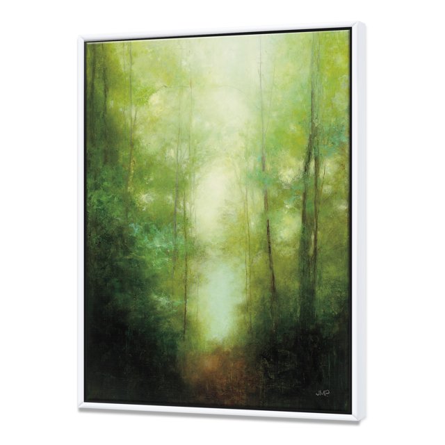 Into the Clearing Forest - Traditional Landscape Framed Canvas