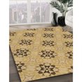 thumbnail image 3 of Ahgly Company Tapis Rond Lavable en Machine Intérieur Transitionnel Jaune Orange, 6 Pieds Rond, 3 of 7