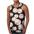 thumbnail image 1 of LSLJS Débardeurs de Baseball pour Hommes Été Décontractés Sans Manches T-Shirts Amusants Débardeurs Graphiques de Baseball, 1 of 4
