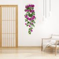 thumbnail image 3 of ziyahi Artificial Rose Garland Simulation Flower Vine Floral Decor Wall Hanging Plastic artificial Flower Rattan, Purple, 3 of 7