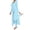 bleu, variante sur Zhanying Ensembles en Tricot Deux Pièces Femme Automne Tendance Décontracté Robe Longue à Manches Longues Col Rond Haut Fendu en Tricot Côtelé Doux et Pantalon Gris G