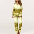 thumbnail image 4 of MeetoTime Pyjama d'Automne pour Femme, Ensemble 2 Pcs, Haut à Manches Longues Boutonné et Pantalon, Tenue de Nuit, 4 of 7