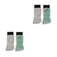 thumbnail image 2 of maskred Prevent Foot Injuries On Any Adventure With 5 Toe Cut Resistant Socks Grey Is Gray green Black bin 2Set, 2 of 6