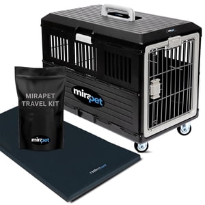Mirapet Pet Porte-monnaie avec Pad, Kit de voyage portable pour chats ou chiens moyens, 26"