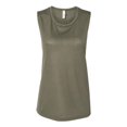 thumbnail image 1 of BELLA+CANVAS Débardeur Muscle Fluide pour Femmes, G, Vert Militaire, 1 of 3
