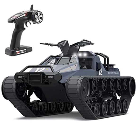 Chenillé Télécommandé à Grande Vitesse, Véhicule Tout-Terrain 4x4, Voiture RC, Camion RC 2,4 Ghz, 1/12, Drift Tank, Tank RC pour Enfants et Adultes
