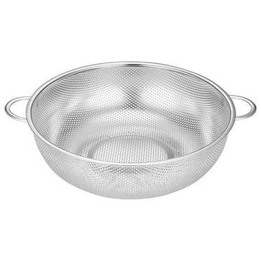 Meitianfacai Égouttoir Alimentaire en Acier Inoxydable avec Poignées, Panier Égouttoir de Cuisine pour Aliments, Passoire Bol en Métal, Égouttoir pour Casserole pour la Cuisson, Tamis Passoire