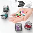 thumbnail image 2 of Large Monthly Pill Organizer 30-Days Portable One Month Pills Box Weekly NICE B7F0, 2 of 8