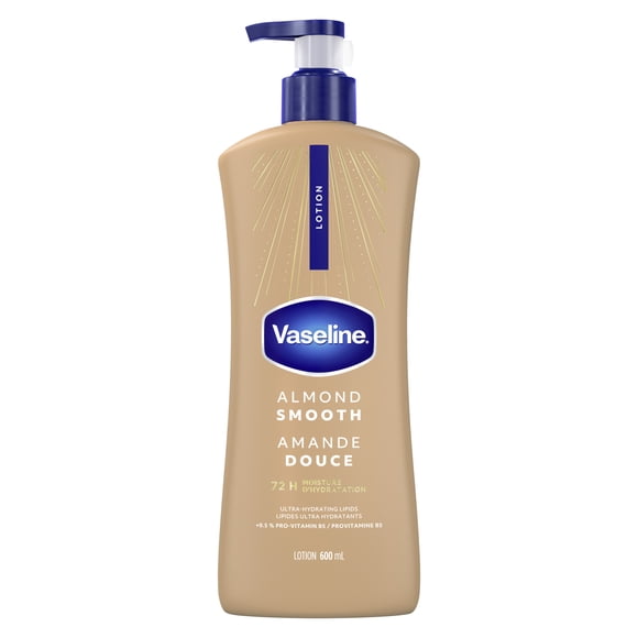 Vaseline Intensive Care™ Almond Smooth Body Lotion for dry skin with 48H moisture + ultra hydrating lipids 600 ml