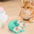 thumbnail image 3 of Binwennn Multifunctional Silicone Bowl Children's Bowl Pet Bowl Cat And Dog Bowl Set Silicone Plates For Children Plates With Suction Cat Silicone Plates In The Shape Of Cat Cat Pad Dog Bowls with Mat, 3 of 3