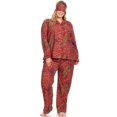 thumbnail image 4 of White Mark Pyjama Trois Pièces à Boutons pour Femme, 4 of 5