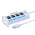 thumbnail image 2 of Concentrateur USB 2.0 à 4 Ports, Commutateurs Individuels, Indicateurs DEL, pour Ordinateur Portable/appareils, 2 of 2