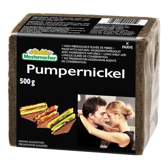 Mestemacher Ready‑to‑Eat Whole Grain Pumpernickel Bread Loaf 500 g