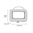 thumbnail image 2 of EGNMCR Makeup Bag,Travel Makeup Bag New Fashion Counter High End Handheld Makeup Case With High Appearance Value Travel Portable Window Opening Transparent PVC Makeup Bag creative creative, 2 of 3