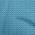 thumbnail image 1 of oneOone Georgette Viscose Sky Blue Fabric Block Craft Projects Decor Fabric Printed By The Yard 42 Inch Wide-XO, 1 of 6