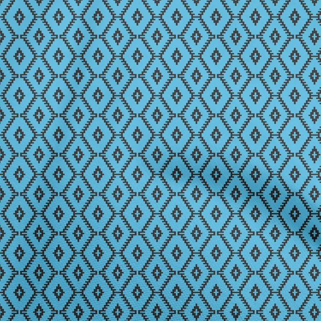 oneOone Georgette Viscose Sky Blue Fabric Block Craft Projects Decor Fabric Printed By The Yard 42 Inch Wide-XO