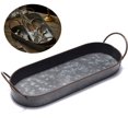 thumbnail image 3 of Vintage Style Metal Serving Tray Basket French Country Dishes Shabby Rustic Home New, 3 of 5
