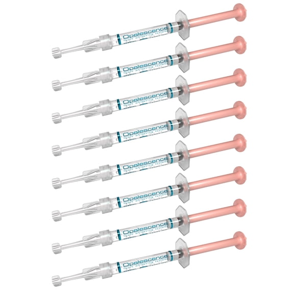 Opalescence 20% with PF Whitening Whitening Refill Kit (4 Packs / 8 Syringes) Carbamide Peroxide. Made by Ultradent, in Melon Flavor. Tooth Whitening Refill Syringes - B-5401-4