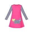 thumbnail image 1 of Robe Fille Mermaid Princesse Manches Longues Poche Décontractée Coton 5 Ans, 1 of 6