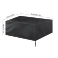 thumbnail image 3 of Housse de Protection Imperméable pour Meubles de Patio Extérieur Canapé Table à Manger, Housse Imperméable pour Table Extérieure, Housse pour Meubles d'Extérieur, 3 of 8