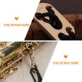 thumbnail image 3 of SHISUYAN Sangle de Cou en Cuir pour Saxophone Tenor Alto Soprano Sangle de Remplacement, 3 of 8