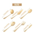 thumbnail image 3 of BINGLI 6-Piece Serving Utensils, Mirror Polished Superior Stainless Steel Flatware Silverware Set Include Serving Spoon, Slotted Serving Spoon, Soup Spoon, Butter Cutter, Serving Fork, Pie Server, 3 of 7